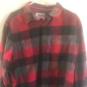 Mountain khaki snap button flannel